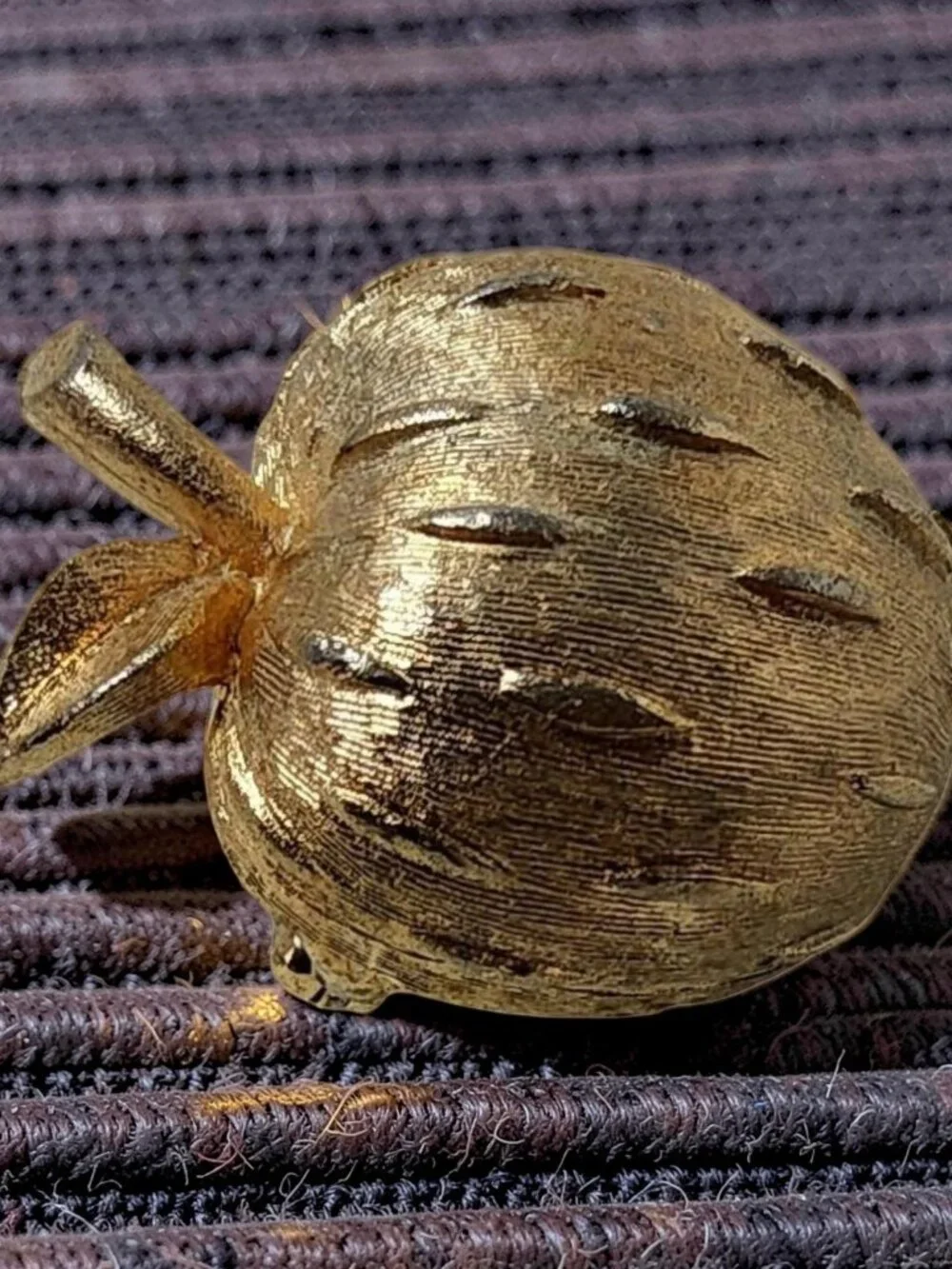 vintage napier gold tone teachers apple brooch